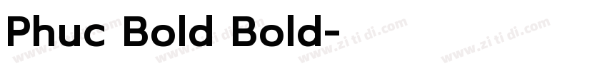 Phuc Bold Bold字体转换